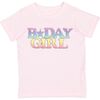 Pastel Rainbow BDay Girl Patch Short Sleeve T-Shirt, Ballet - T-Shirts - 1 - thumbnail