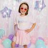 Pastel Rainbow BDay Girl Patch Short Sleeve T-Shirt, Ballet - T-Shirts - 2