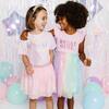 Pastel Rainbow BDay Girl Patch Short Sleeve T-Shirt, Ballet - T-Shirts - 5