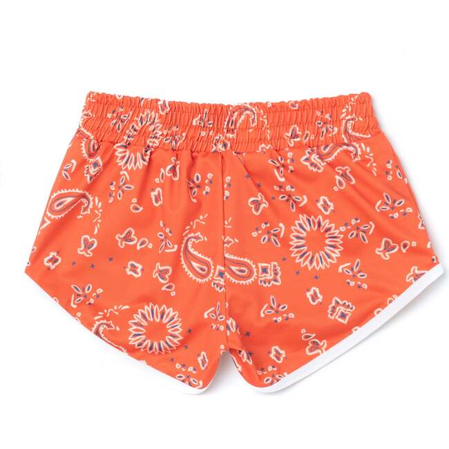 Drawstring Trunks, Red Bandana - Swim Trunks - 2