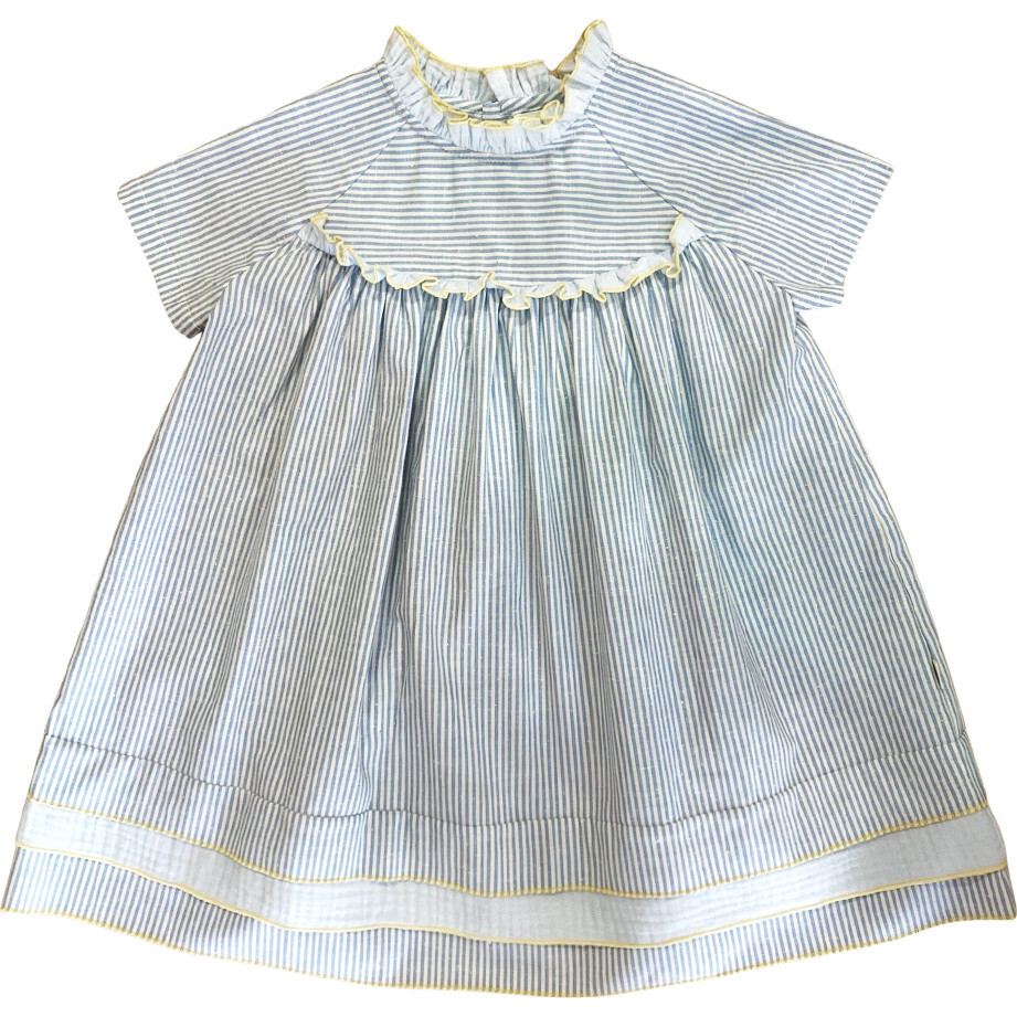 Berenice Blue Stripes Dress - Dresses - 1
