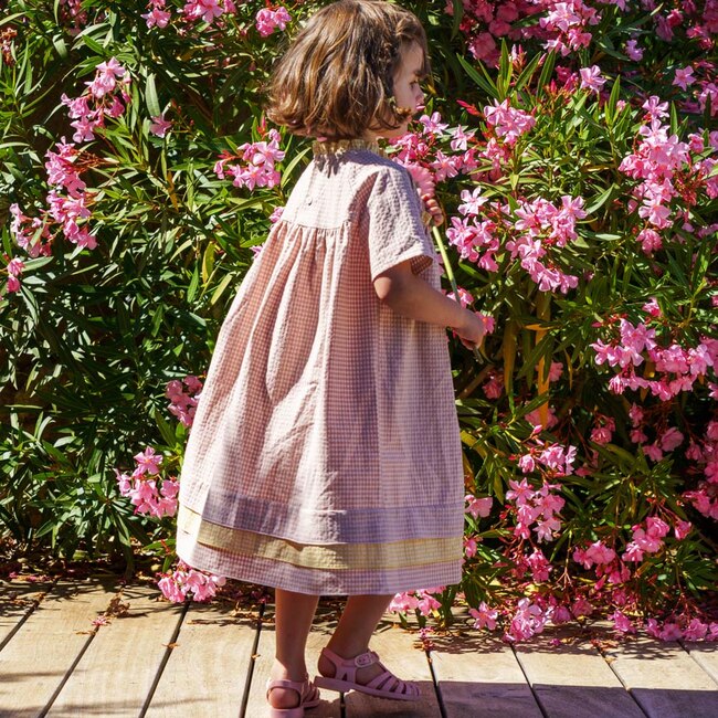 Berenice Pink Checks Dress - Dresses - 4