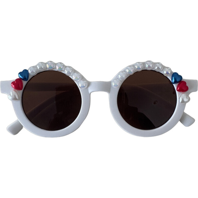 Sparkle USA Alina Round Sunnies, White