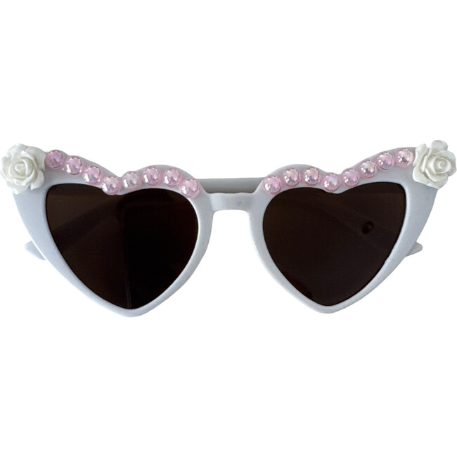Sweet Roses Alina Heart Sunnies, White