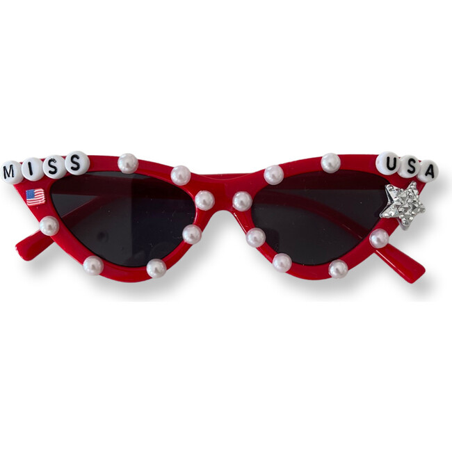 Miss USA Elle Cat Eye Sunnies, Red