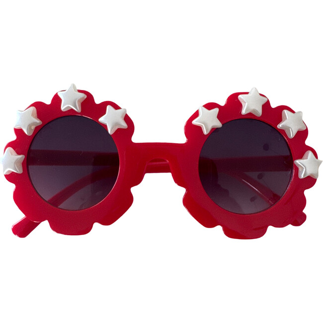Pearl Stars Cami Flower Sunnies, Red