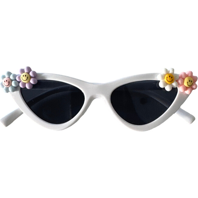 Happy Flowers Elle Cat Eye Sunnies, White