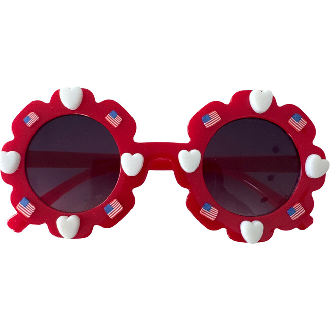 Flag Love Cami Flower Sunnies, Red
