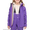 Turas All Season 3-Layer Waterproof Chin Guard Zipper Jacket, Purple Panda - Jackets - 5