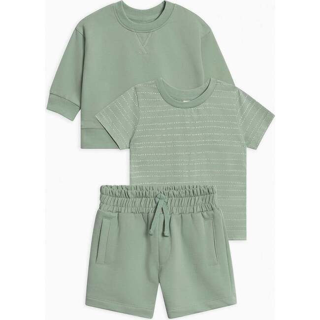 Organic 3 Piece French Terry Summer Bundle Jade