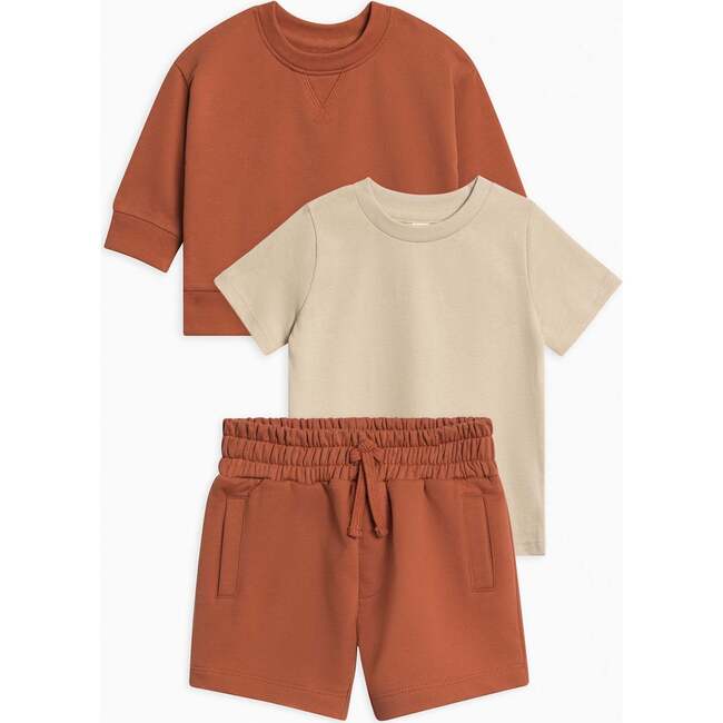 Organic 3 Piece French Terry Summer Bundle Copper