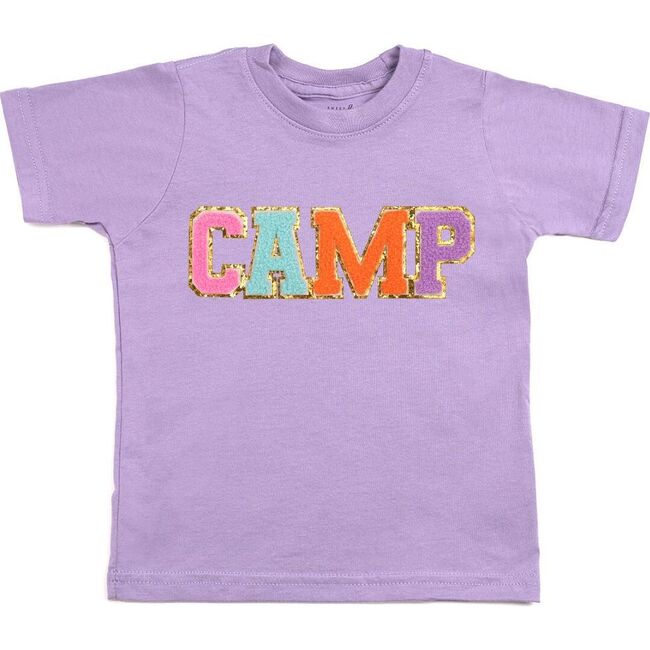 Camp Patch Short Sleeve T-Shirt, Lavender