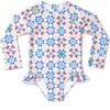 Rashguard One Piece, Americana Quilt - One Pieces - 1 - thumbnail