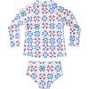 Rashguard Set, Americana Quilt - Two Pieces - 2