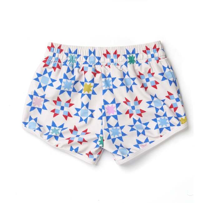 Drawstring Trunks, Americana Quilt - Swim Trunks - 2