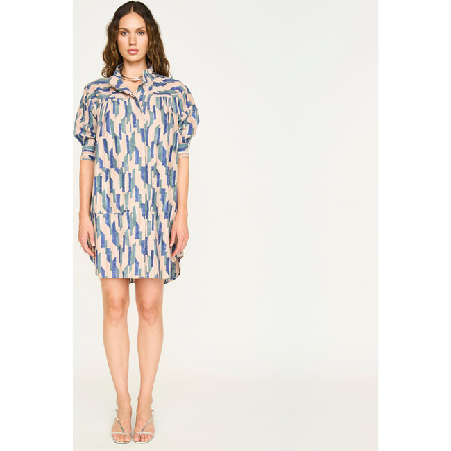 Marfa Dress, Cerulean Rainfall