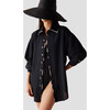 Callista Button Down, Solid Mussel - Blouses - 1 - thumbnail