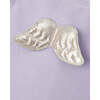Velour Angel Wing Sleepsuit, Lilac & Silver - Footie Pajamas - 3