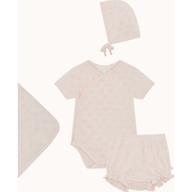 Araminta Angel Wing Pointelle Gift Set, Pink