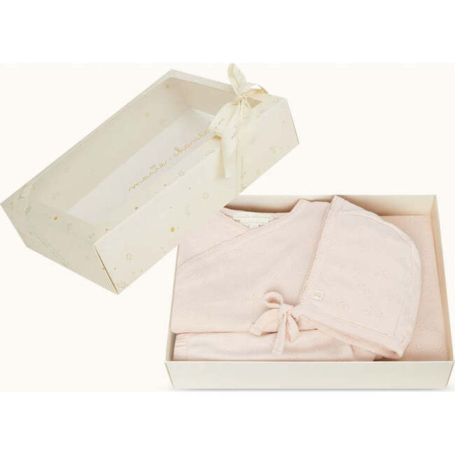 Araminta Angel Wing Pointelle Gift Set, Pink - Mixed Gift Sets - 2