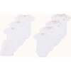 Set of 7 Angel Wing Picot Short Sleeve Onesies, Pink Fade - Onesies - 3