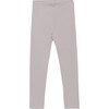 Girls Ribbed Leggings, Cloud Rose - Leggings - 1 - thumbnail