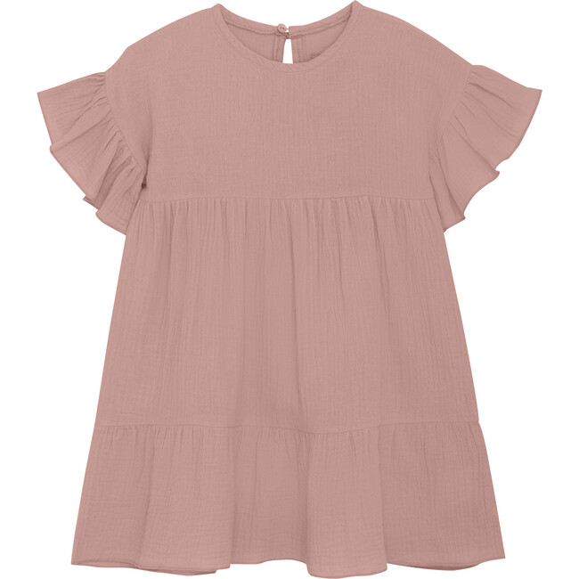 Dress In Muslin Cotton, Ash Rose