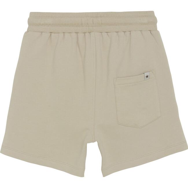 Organic Drawstring Sweat Shorts, Irish Cream - Shorts - 4