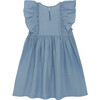 Summer Dress With Ruffles, Soft Chambray - Dresses - 3