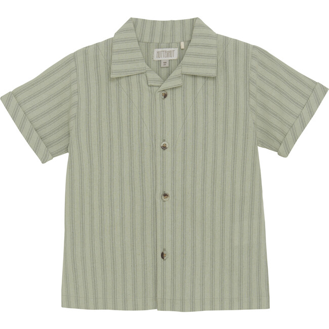 Boys Summer Shirt In Organic Cotton, Desert Sage