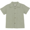 Boys Summer Shirt In Organic Cotton, Desert Sage - Button Downs - 1 - thumbnail