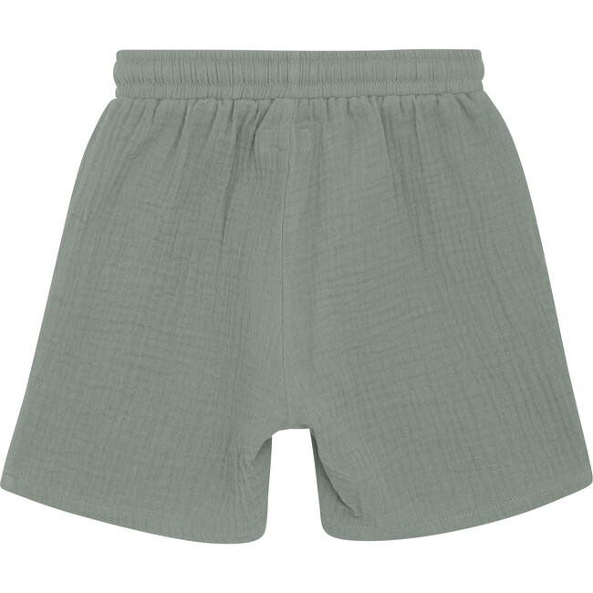 Boys Shorts In Muslin Cotton, Lily Pad - Shorts - 3