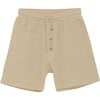 Boys Shorts In Muslin Cotton, Irish Cream - Shorts - 1 - thumbnail