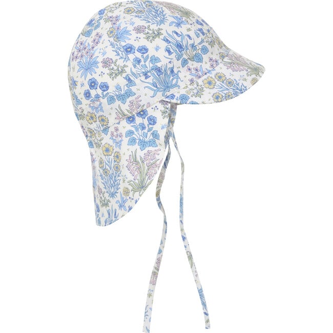 Babys Summer Hat In Liberty Fabric, Print Soft Chambray