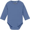 Babys Ribbed Long Sleeve Onesie, Quiet Harbor - Onesies - 1 - thumbnail