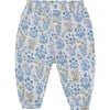 Babys Pants In Liberty Fabric With Elastic Waist, Print Soft Chambray - Pants - 1 - thumbnail