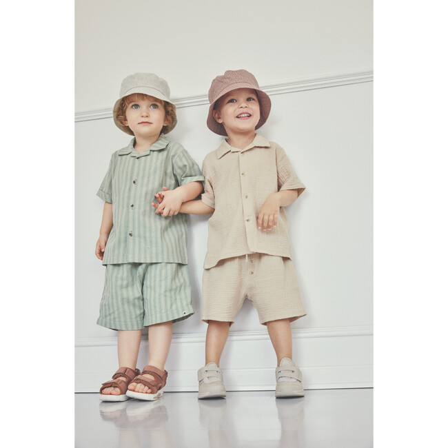 Boys Shorts In Organic Cotton, Desert Sage - Shorts - 2