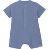 Babys Playsuit In Muslin Cotton, Quiet Harbor - Rompers - 1 - thumbnail