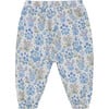 Babys Pants In Liberty Fabric With Elastic Waist, Print Soft Chambray - Pants - 3