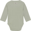 Babys Ribbed Long Sleeve Onesie, Desert Sage - Onesies - 3