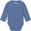 Babys Ribbed Long Sleeve Onesie, Quiet Harbor - Onesies - 3