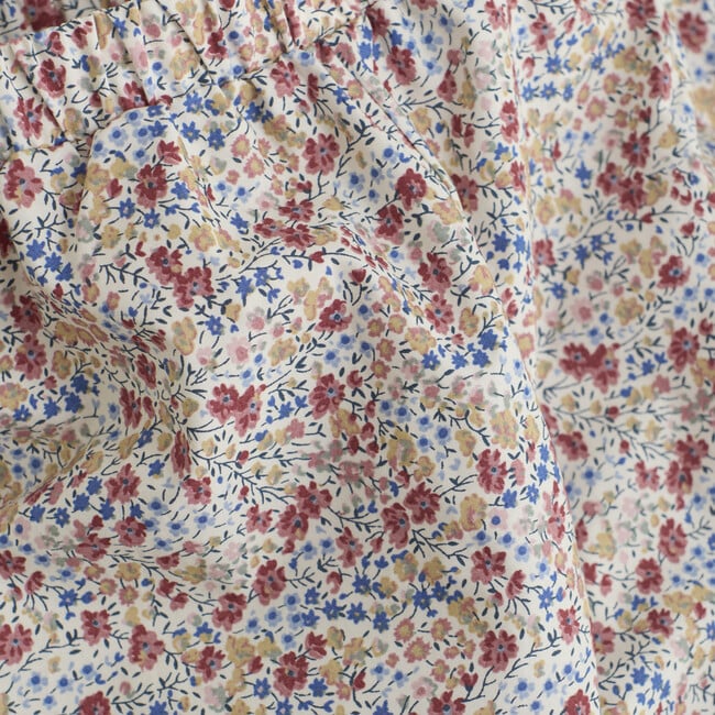 Babys Pants In Liberty Fabric With Elastic Waist, Print Sepia Rose - Pants - 2