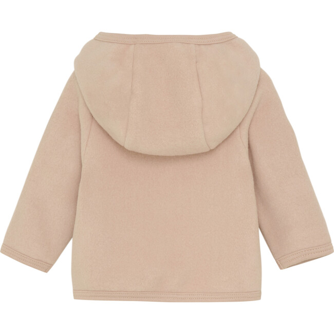 Babys Hooded Summer Jacket In Cotton Fleece, Cloud Rose - Jackets - 2