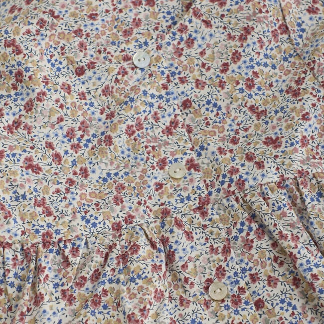Babys Dress In Liberty Fabric, Print Sepia Rose - Dresses - 2