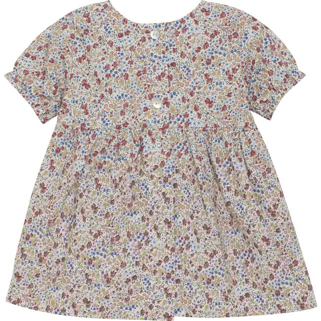 Babys Dress In Liberty Fabric, Print Sepia Rose - Dresses - 3