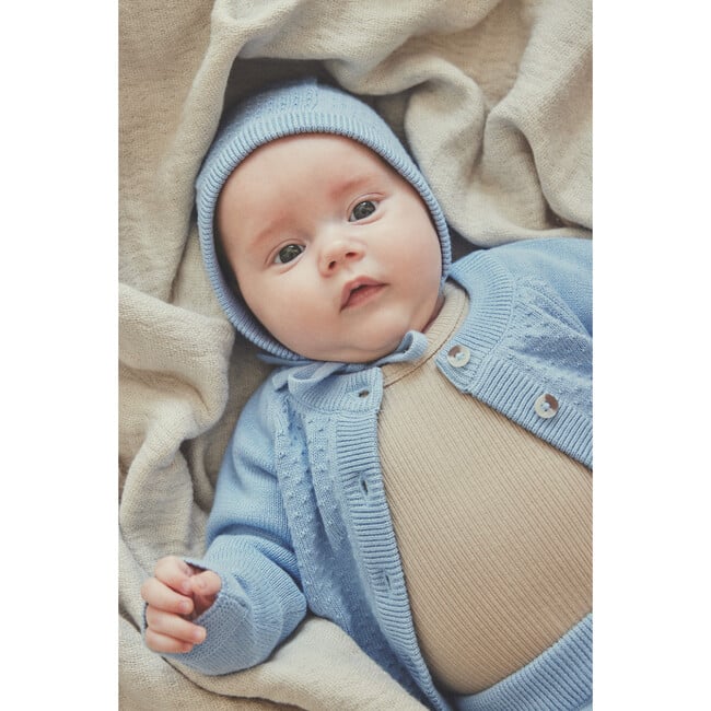 Babys Ribbed Long Sleeve Onesie , Irish Cream - Onesies - 2