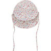 Babys Summer Hat In Liberty Fabric, Print Sepia Rose - Sun Hats - 4