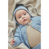 Babys Organic Cotton Knit Cardigan, Soft Chambray - Cardigans - 3