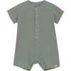 Babys Playsuit In Muslin Cotton, Lily Pad - Rompers - 1 - thumbnail