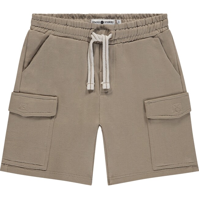 Cargo Sweat Shorts, Beige